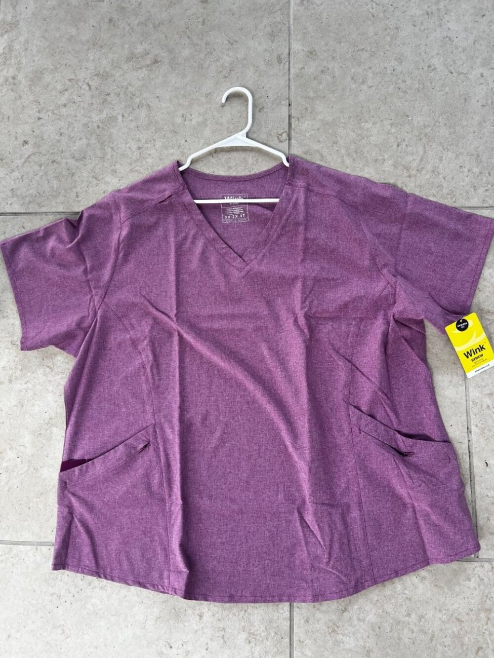 NWT Wink Plum Nurse Scrub Set Medical Uniform Top & Pants Healthcare Workwear 3X